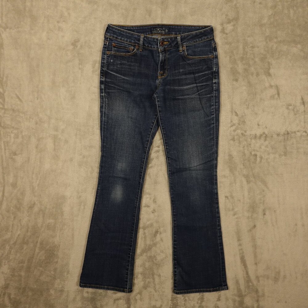 Lucky Brand Jeans Lolita Boot women's 2/26 blue denim mid rise